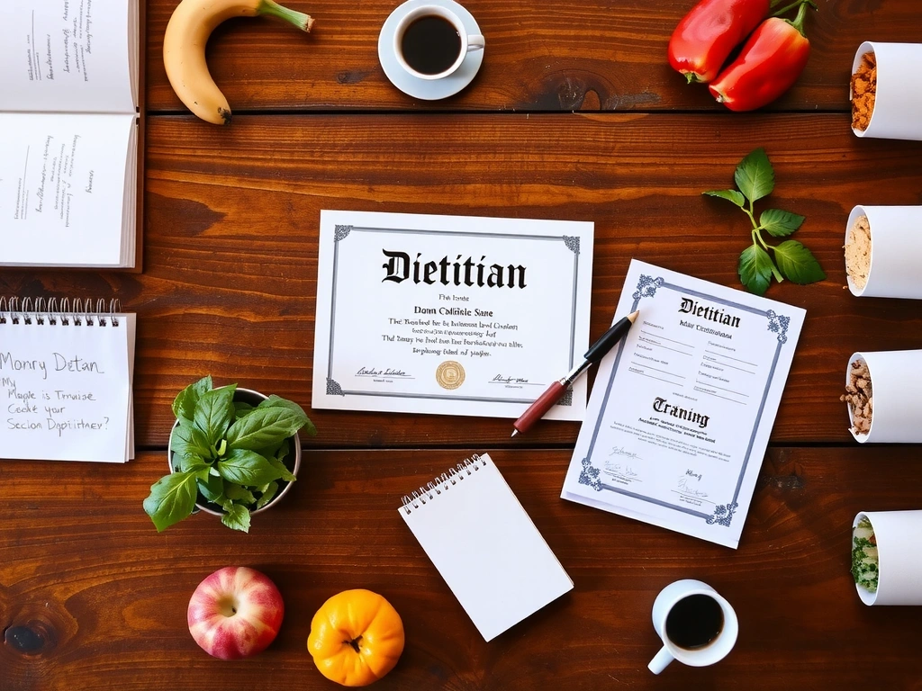 Kolaż dokumentów i certyfikatów